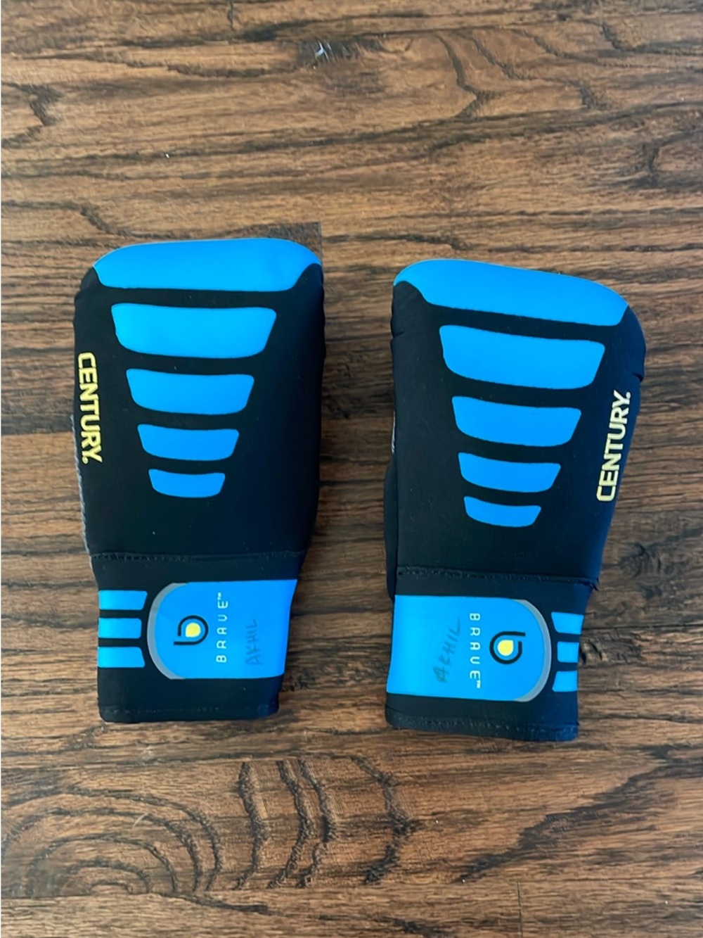 Kids Blue and Black Boxing Gloves - Brave Series
